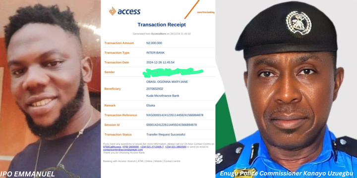 BREAKING: Authentic Evidences Confirmed  that Enugu Police Commissioner, Command Raked In ₦62 million From a Businessman Labelled As IPOB Member